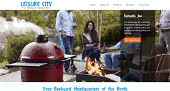 Desktop Screenshot of leisurecityhottub.com